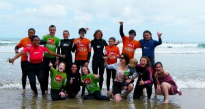 surf et mucoviscidose avec etoile des neiges et la championne Pauline Ado